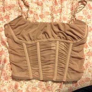 Ruched corset style top SOLD
